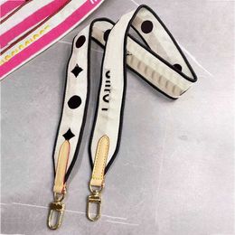 L-letter Sided Double Colorful shoulder straps Luggage accessories Embroidery Stick Replacement Shoulder Strap 230815