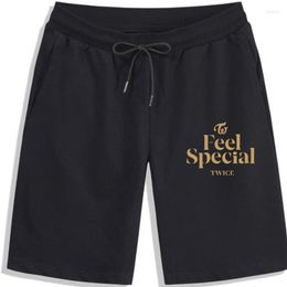 Men's Shorts Title: TWICE Feel Special The Same Short-sleeved Men And Women Summer Clothing White Tops Tees Female