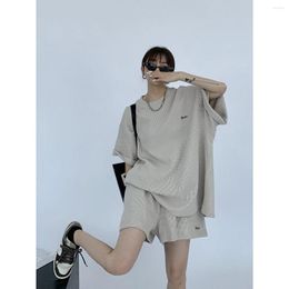 Women's Sleepwear Loose Women Pyjamas Shorts Sets Pijama Loungewear Pocket Summer Underwear Two Piece Set Night Wear Casual Home Suit