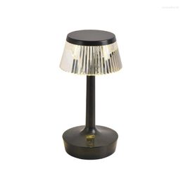 Table Lamps Crystal Light Creative Mushroom Led Desk Lamp Charging Bedside Atmosphere Decoration Night Indoor Lighting