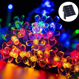 LED Solar Camping Lantern Light 200 LED String Light Outdoor Solar Fairy Lights IP65 Waterproof Garland Christmas Decoration Wedding Lamp Garden