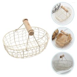 Dinnerware Sets Wrought Iron Decorative Basket Fruit Bakery Bread Holder Wedding Ceremony Decorations Gift Box Household Baby Rustic