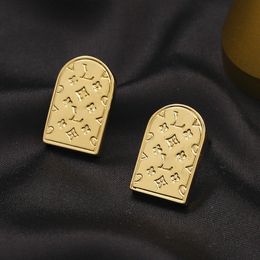 20 Style Mixed Luxury Brand Shield Designer Stud Earrings Gold Plated Print Jewellery Women Earring Wedding Party Gift