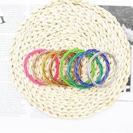 Bangle Twisted Gold Foil Glitter Jelly Bangles Silicone Tube Bracelets