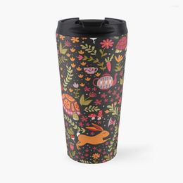 Water Bottles Tortoise And The Hare In Red Travel Coffee Mug Custom