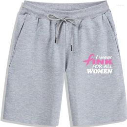 Men's Shorts Title: I WEAR PINK FOR ALL WOMEN BREAST CANCER Ladies Tee 10% Amer Society 440