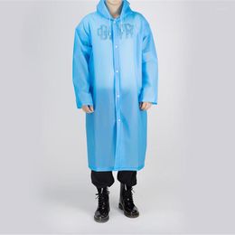 Impermeabili per donne ambientali uomini impermeabili blu vestiti di pioggia copertura con cappuccio con cappuccio motociclista piovoso per adulti giacca portatile trasparente