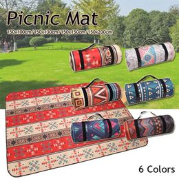 Mat Camping Mat for Family Persia Nation Style Printed Thicken Waterproof Picnic Beach Mat Child Play Spring Hine Foldable