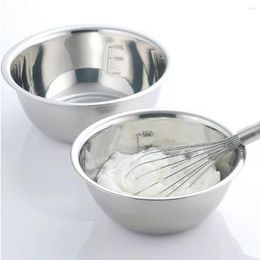Bowls Capacity Mixing Bowl Versatile Stainless Steel Storage Durable Easy-to-clean Set For Home Kitchen Featuring