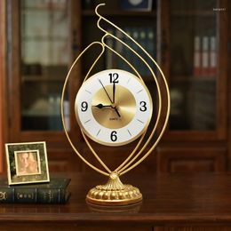 Table Clocks Nordic Living Room Clock Modern Minimalist Decorations Bedroom Light Luxury Desk Decoration Personalized Creative