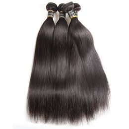 Straight Human Hair Bundles Brazilian Hair Weave Bundles Human Hair Bundles For Black Women 1/3/4 Pieces Straight Hair Extension