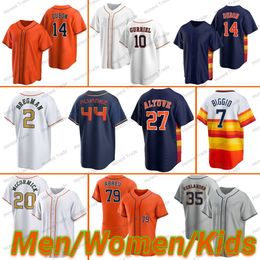 Men Women Kids 20 Chas McCormick Jersey Baseball White Gold 2 Alex Bregman 14 Mauricio Dubon Neris 79 Jose Abreu 44 Yordan Alvarez Jose Altuve Pena Tucker Custom