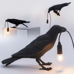 Wall Lamp Shop Table Auspicious Bird Resin Animal Decoration Creative Modelling Personality