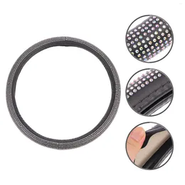 Steering Wheel Covers Accessories Car Cover Shiny Auto Protector Anti-slip Rhinestones