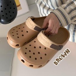 Slippers Leisure Seaside Vacation Soft Bottom Beach Women Shoes Eva Platform Cool Color Band Hole