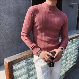 Men's Sweaters 2023 Style Male Autumn Winter Keep Warm Knitting Sweater/Men's Slim Fit High Quality Knit Shirt Set Head Clothing