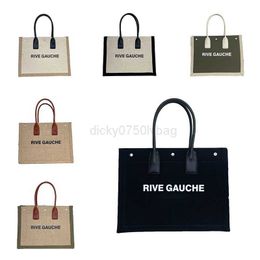 LouLou Bags Bag ys bag Designer Rive Gauche Beach Tote Women Handbag Luxury Fashion Shopping Handbags Top Linen Large Canvas Travel Satchel Wallet Totes