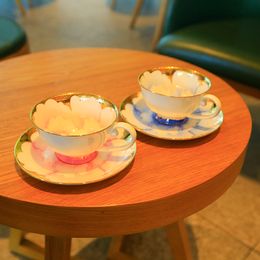 Mugs Super Beautiful Tea Cup set HighEnd Home Furnishings Decorative to Enhance Family Taste Afternoon Coffee 230818