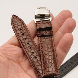 Watch Bands Crocodile Alligator Real Leather Band Accessories Master Collection Strap 18mm 19mm 20mm 21mm