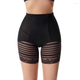 Women's Shapers Postpartum Tight Waist Lifting Hip Pants Shaping Legs Anti Shining Lace Safety