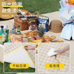 Mat Outdoor Picnic Mat Beach carpet Camping equipment Waterproof Portable Travel Picnic Blanket Plaid folding Beach Mat washable