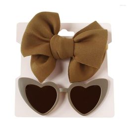 Hair Accessories Kids Cute Sunglasses Headwear Suit Cartoon Heart-Shaped Eye Protect Funny Po Party Props