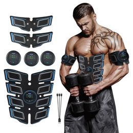 Core Abdominal Trainers EMS Wireless Muscle Stimulator Trainer ABS Abdominal Trainer Pad Hip Slimming Massager Training Gear Fitness Belt Body Shaping 230820