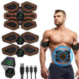 Core Abdominal Trainers EMS Electric Muscle Stimulator Home Gym Equiment USB Rechargeable Fitness Massage Abdominal Trainer Body Slimming Massager 230820