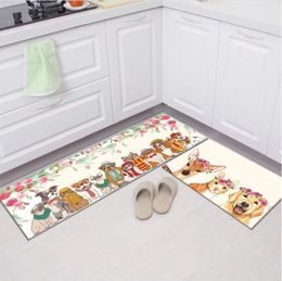 Tapetes de cozinha simples moda simples tapetes de piso de cozinha absorvente de imlipes de tatão de estar decoração da sala de estar da sala de estar da varanda de banheiro 20230820a08