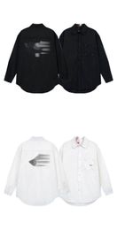 designer mens high version pocket logo designer tracksuit embroidered minimalist long sleeved shirt versatile thin luxury cardigan high quality shirts