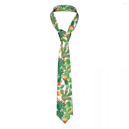 Bow Ties Cactus Necktie Unisex Polyester 8 Cm Cute Neck For Men Slim Wide Accessories Gravatas Party