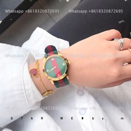 Moda Full Brand Wrist Watches Women Ladies Girl Style Luxury Canvas Band Quartz Clock