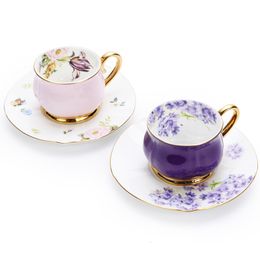 Mugs Espresso Coffee Cup Saucer Italian Mug Porcelain Coffeeware Teaware Tea Saucers For Home 230818