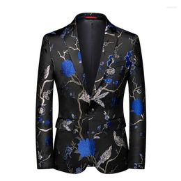 Men's Suits 2023 High Quality M-6XL Fashion Slim Personality Stage Performance Banquet Business Casual Small Coat