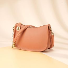 Evening Bags Women's Bag Summer 2023 High-end Leather Underarm French Stick Pearl Phoulder Crossbody All-match Fashion Trend