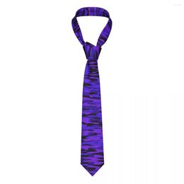 Bow Ties Purple Camouflage Camo Necktie Unisex Polyester 8 Cm Military Neck For Mens Casual Wide Daily Wear Gravatas Office