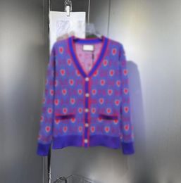 Neue Frauen Pullover Langarm Hoodies Lässige Strickjacke V-ausschnitt Strick Designer Pullover Brief Drucken Jacke