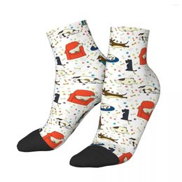Men's Socks Polyester Low Tube Cartoon Dogs Pattern Breathable Casual Short Sock