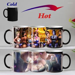 Mugs Creative Colour Changing Mug Sexy Reaction Coffee Cup Ceramic Magic Tea Milk Christmas Gift Cups