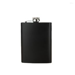 Hip Flasks 316 Stainless Steel Wine Pot Outdoor Portable Black Paint Russian 8 Ounces