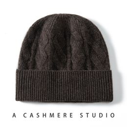 Beanie Skull Caps MERRILAMB High Quality Cashmere Hat For Women and Men Winter Warm Soft Beanies Cap Female Knitted Outdoor Hats 230818