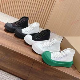 Hochwertige Vulcan-Freizeitschuhe Sneakers Designer Kalbskinte Leder Nylon Stoff Canvas High-Top-Schnürschnüre-Sneakers Mode-Shot-Plattform Basketballschuhe