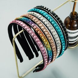 Luxury Hair Hoop Hairband Iced Out Head Bands For Women's Hair Non Slip FG818