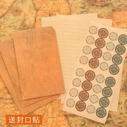 Gift Wrap Stationery Literature And Art Simple Seal Antique Romantic Love Letter Cowhide Retro Creative Small Fresh Wind Suit