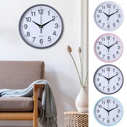 Wall Clocks Office Clock Stylish Accurate Round For Easy-to-read Timekeeping Battery Operated Non-ticking Quartz Decor