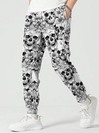 Man Pants Autumn And Winter Scary skull print pants Casual Trousers Sport Jogging Tracksuits Sweatpants Harajuku Streetwear Pants S-5XL