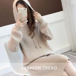 Women's Sweaters Long-sleeved Spring Autumn Winter Women Fashion Casual Warm Nice Sweater Girls Female OL Big Size Hooded Clothes For