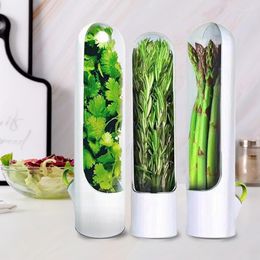 Storage Bottles Abs Vanilla Reservoir Transparent Bottle Kitchen Gadgets Keeping Green Box White Leaf Peeler Container 143g Burr-free