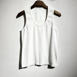 Men's T Shirts High Street Vintage Washed Sleeveless Tees Casual Versatile Vest T-shirt Y2k Streetwear Crop Top Clothing Woman Clothes