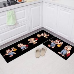 Top Carpets Fashionable Simple Kitchen Floor Mats Absorbent NonSlip Mat Hallway Bedroom Living Room Decor Balcony Bathroom Long Rug 20230820A05